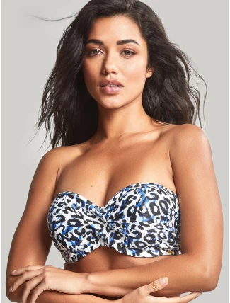 Vrchný diel plaviek Serengeti Bandeau blue animal SW1653 - Panache