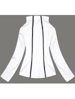 Biela dámska mikina s nízkym stojačikom (HH020-45)