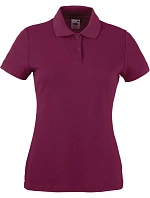 Fruit of the Loom Lady-Fit 65/35 Polo Dámske piqué polo 16.3212 burgundská červená Fruit of the Loom Lady-Fit 65/35 Polo Dámske piqué polo 16.3212 burgundská červená