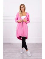 Svetloružový plášť s potlačou