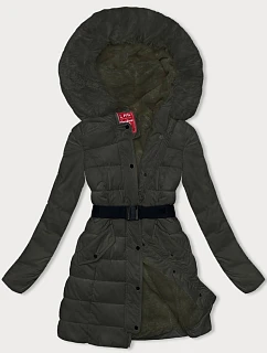 Dámska páperová zimná bunda army (2M-007)