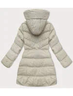 Dámska bunda s kapucňou J Style Light Beige (5M3231-62)