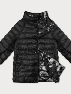Dámska obojstranná bunda s 3/4 rukávmi Minority black/floral (M23-7009-1)