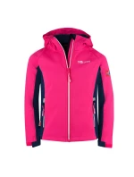 TrollKids Dievčenská bunda Kristiansand navy/magenta softshell pink (321-114)