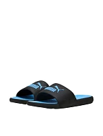 Šľapky Puma Cool Cat 2.0 čierne a modré 389110 43 Šľapky Puma Cool Cat 2.0 čierne a modré 389110 43