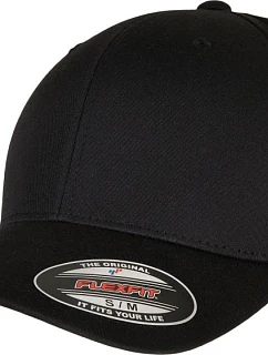 Flexfit 6277RP 6-panelová recyklovaná čiapka Flexfit 55.77RP čierna