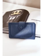 Damski Portfel Z Eko Skóry Granatowy Isamille