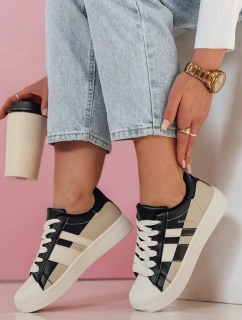 JUNOMI dámske tenisky na platforme čierne FashionStreet ZY0860