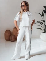 Dámska oversize tepláková súprava SPORT LIKE white FashionStreet AY1144