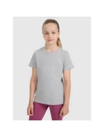 Dievčenské jednofarebné tričko 4F 4FJWMM00TTSHF2332-25M