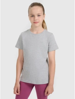 Dievčenské jednofarebné tričko 4F 4FJWMM00TTSHF2332-25M
