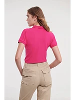 Russell Athletic 566F Dámske elastické polo tričko z piké 10.566F light oxford Russell Athletic 566F Dámske elastické polo tričko z piké 10.566F light oxford