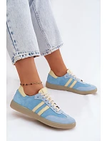Zazoo N1068 Dámske semišové nízke tenisky Blue