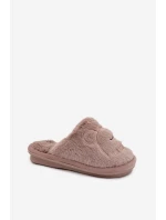 Detské papuče s kožušinou - tmavobéžové Norene Detské papuče s kožušinou - tmavobéžové Norene