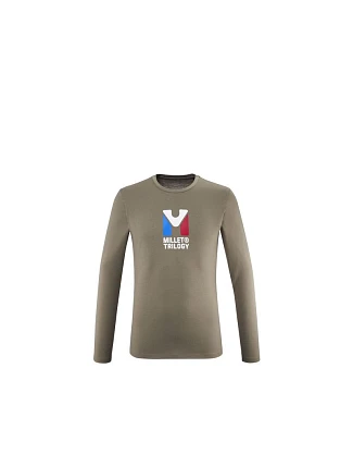 Pánske tričko MILLET M CHAMONIX TRI TS LS, hnedé Pánske tričko MILLET M CHAMONIX TRI TS LS, hnedé