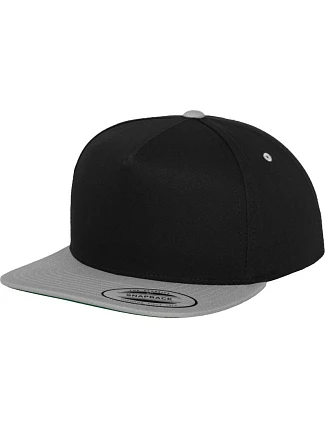 Flexfit 6007/6007T 5-panelová čiapka typu Snapback 55.6007 čierna/strieborná Flexfit 6007/6007T 5-panelová čiapka typu Snapback 55.6007 čierna/strieborná