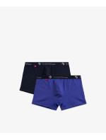 Pánske boxerky ATLANTIC 2Pack - tmavomodré/fialové