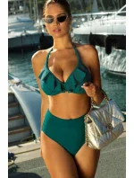 Dámske dvojdielne plavky Canoy 20 S1084VA tmavo zelené - Self