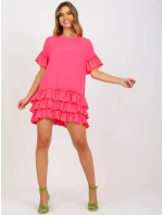 Šaty CHA SK 1422.19 fluo ružová