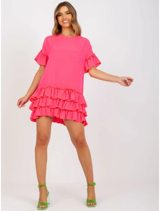 Šaty CHA SK 1422.19 fluo ružová