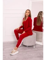 Súprava svetrov 3-dielna červená