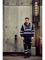 Mikina s kapucňou Yoko HVK 07 Hi-Vis 79.VK07, výrazná oranžová