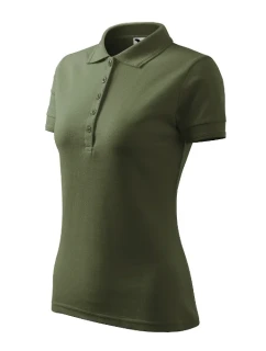 Dámske tričko Pique Polo khaki