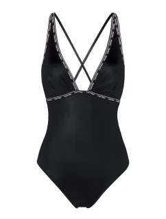 Dámske jednodielne plavky KW0KW02075-BEH - Calvin Klein