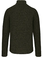 Kariban K 9106 Pánska melírovaná pletená fleecová bunda 20.9106 tmavá khaki melírovaná Kariban K 9106 Pánska melírovaná pletená fleecová bunda 20.9106 tmavá khaki melírovaná