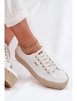 Dámske espadrilky na platforme Big Star TT274349 White Dámske espadrilky na platforme Big Star TT274349 White