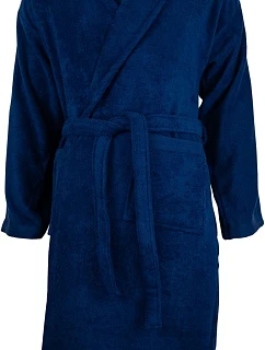The One Towelling Organic Bathrobe Župan z organickej bavlny 48.1084 tmavomodrý