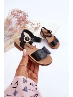 Klasyczne Dziecięce Sandały Czarne Izzy