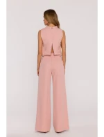 M382 Kombinéza s deleným chrbtom - púdrová