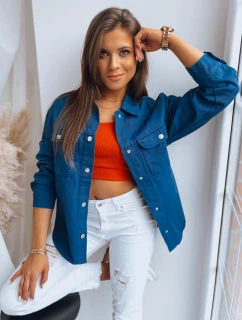 ALEXANDRIA dámska košeľová bunda tmavomodrá FashionStreet TY3604