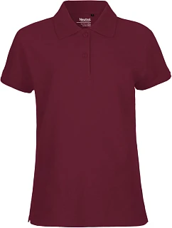 Neutral O 22980 Dámske piqué polo z bio bavlny 77.2280 bordó