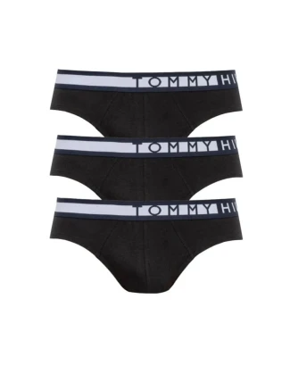 Pánske nohavičky 3PACK UM0UM01227 Čierna s bielou - Tommy Hilfiger Pánske nohavičky 3PACK UM0UM01227 Čierna s bielou - Tommy Hilfiger