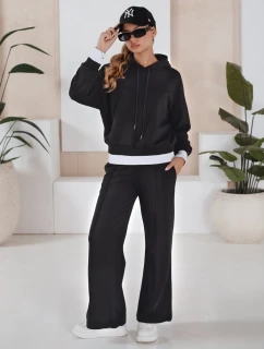 Dámska tepláková súprava SANELIS black FashionStreet AY0984