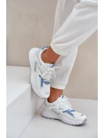 Buty Sportowe Damskie Big Star NN274A094 HI-POLY SYSTEM Biało-Niebieskie