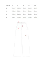 M862 Široké nohavice - čokoládové