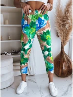 Dámske nohavice FLOWER GARDEN green FashionStreet UY1482 Dámske nohavice FLOWER GARDEN green FashionStreet UY1482