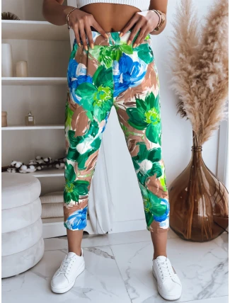 Dámske nohavice FLOWER GARDEN green FashionStreet UY1482 Dámske nohavice FLOWER GARDEN green FashionStreet UY1482