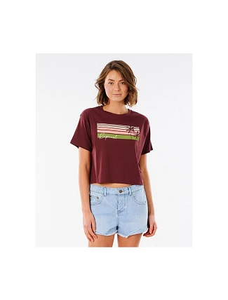 RIP CURL Tričko TALLOWS CROP TEE RIP CURL Tričko TALLOWS CROP TEE