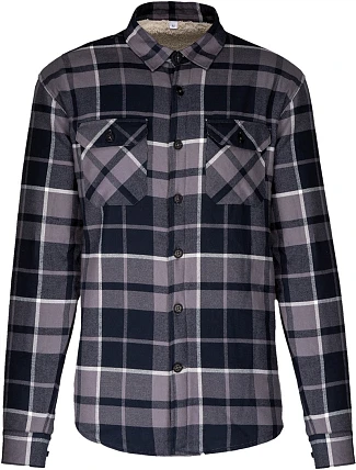 Kariban K 579 Flanelová košeľa s podšívkou zo sherpa fleecu 20.K579 storm grey/navy Kariban K 579 Flanelová košeľa s podšívkou zo sherpa fleecu 20.K579 storm grey/navy