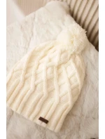 Milano fleecová čiapka K203 ecru