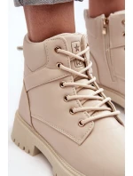 Dámsky zateplený trapper na zips Gremiva Beige Dámsky zateplený trapper na zips Gremiva Beige