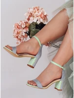 Dámske sandále na podpätku SOFHEELS blue FashionStreet ZY0794 Dámske sandále na podpätku SOFHEELS blue FashionStreet ZY0794