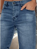 FashionStreet pánske krátke modré džínsy SX2489 FashionStreet pánske krátke modré džínsy SX2489