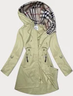 Dámsky tenký kabát s ohrnutými rukávmi Glakate Beige (LU98019#) Dámsky tenký kabát s ohrnutými rukávmi Glakate Beige (LU98019#)