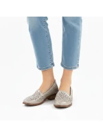 Dámske ažurové zlaté poltopánky Potocki SZ12320