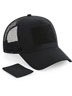 Beechfield B 641 5-panelová čiapka s klobúkom „Removable Patch Trucker“ 53.0641 čierna Beechfield B 641 5-panelová čiapka s klobúkom „Removable Patch Trucker“ 53.0641 čierna